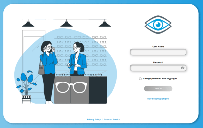 Portal Login Screen